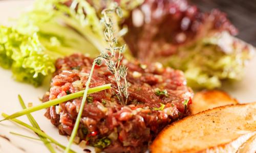 Tartare de Bœuf à la Japonaise au couteau