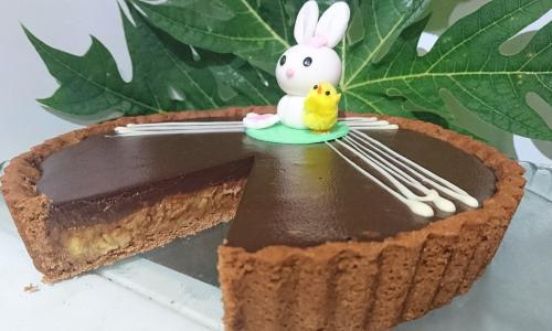 Tarte au chocolat et banane